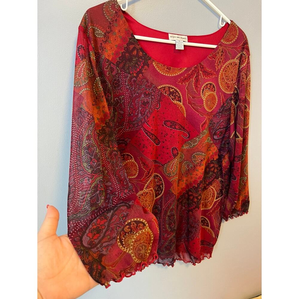 Plus Size Mesh Top - image 2